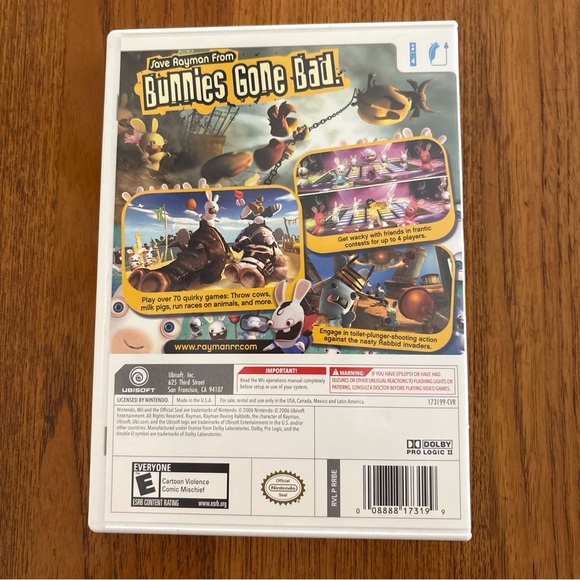 Rayman Raving Rabbids for Wii - White - Picture 2 of 2